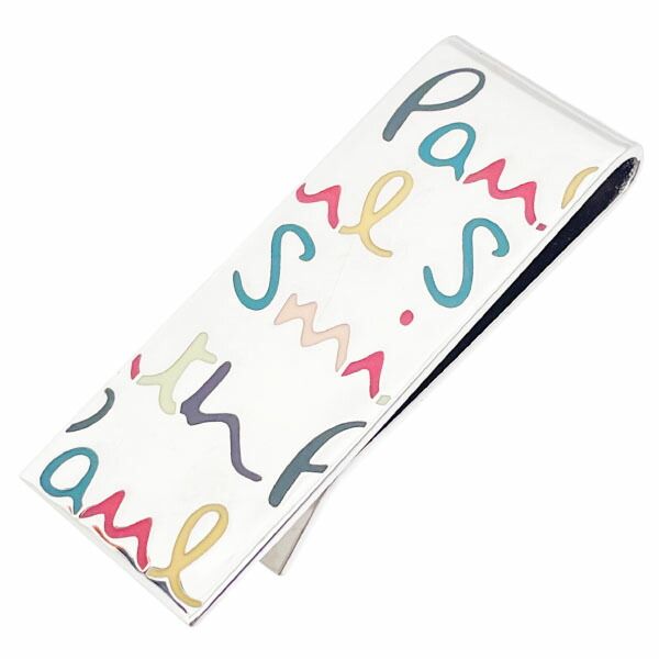 ポールスミス マネークリップ ポップロゴ 札ばさみ メタル マルチ シルバー金具 Paul Smith 財布 ウォレット サイフ メンズ 紳士 男性 ブランド小物