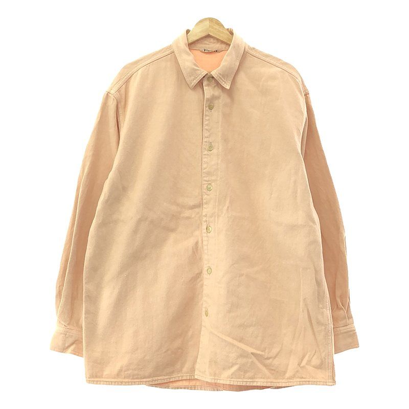 AURALEE / オーラリー | BOTANICAL DYED SELVEDGE DENIM SHIRTS BLOUSON / ボタニカルダイ サベージ デニム シャツ ジャケット | 4 | ピンク系 | メンズ