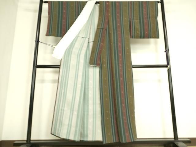 平和屋着物▽伝統工芸士 石塚幸生 小紋 単衣 成物 正絹 逸品