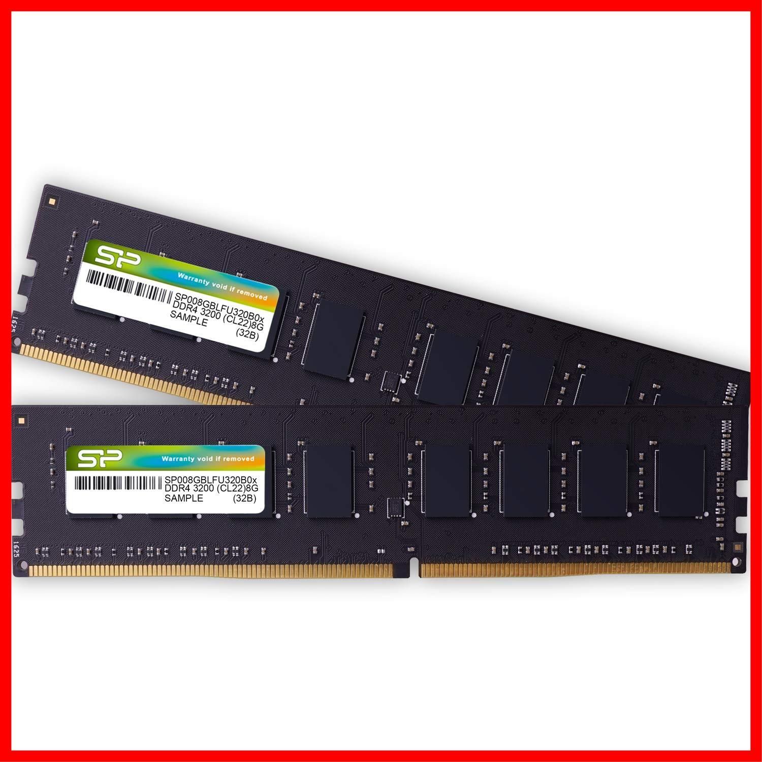 人気商品】8GB x PC4-25600 2枚 3200 (16GB) DDR4 288Pin メモリ