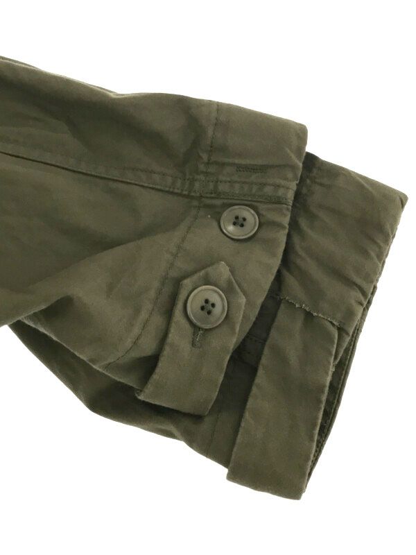 定価4万 kha:ki カーキ コットン×ナイロン硫化ウェザーミリタリーコート 定価4万 kha:ki カーキ コットン×ナイロン硫化ウェザーミリタリー