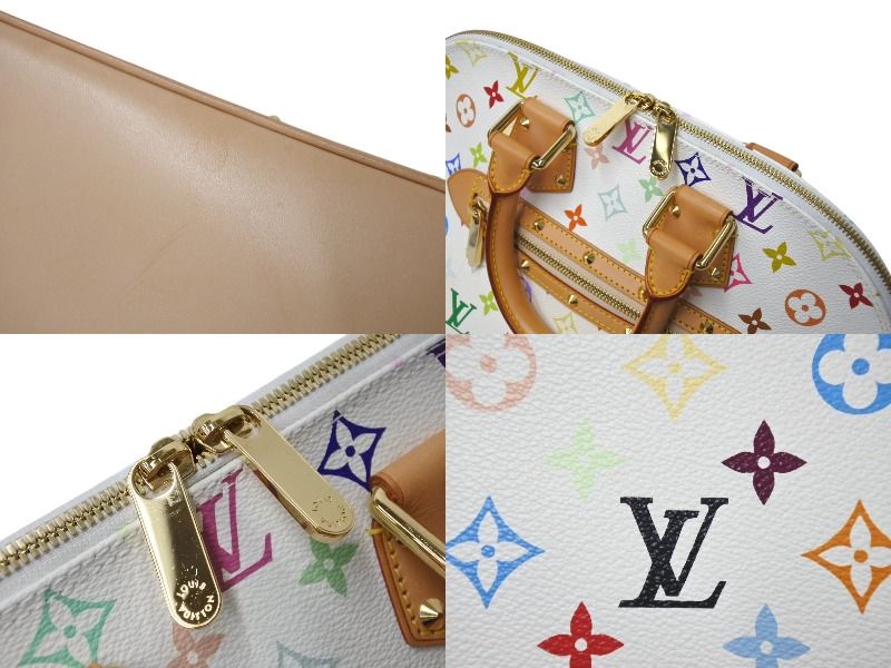極美品 LOUIS VUITTON ルイヴィトン 村上隆 ハンドバッグ アルマ