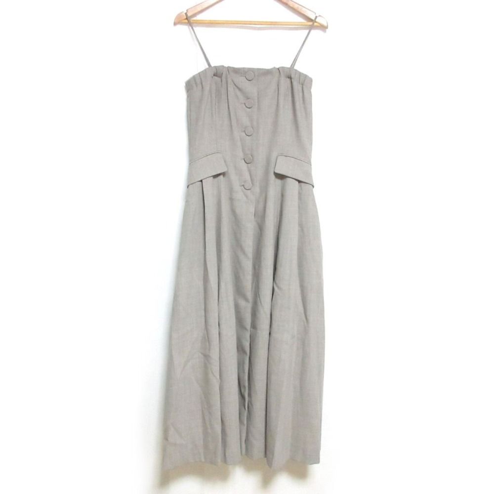 美品 24SS ebure エブール 強撚ツイルクレープ ベアワンピース キャミ