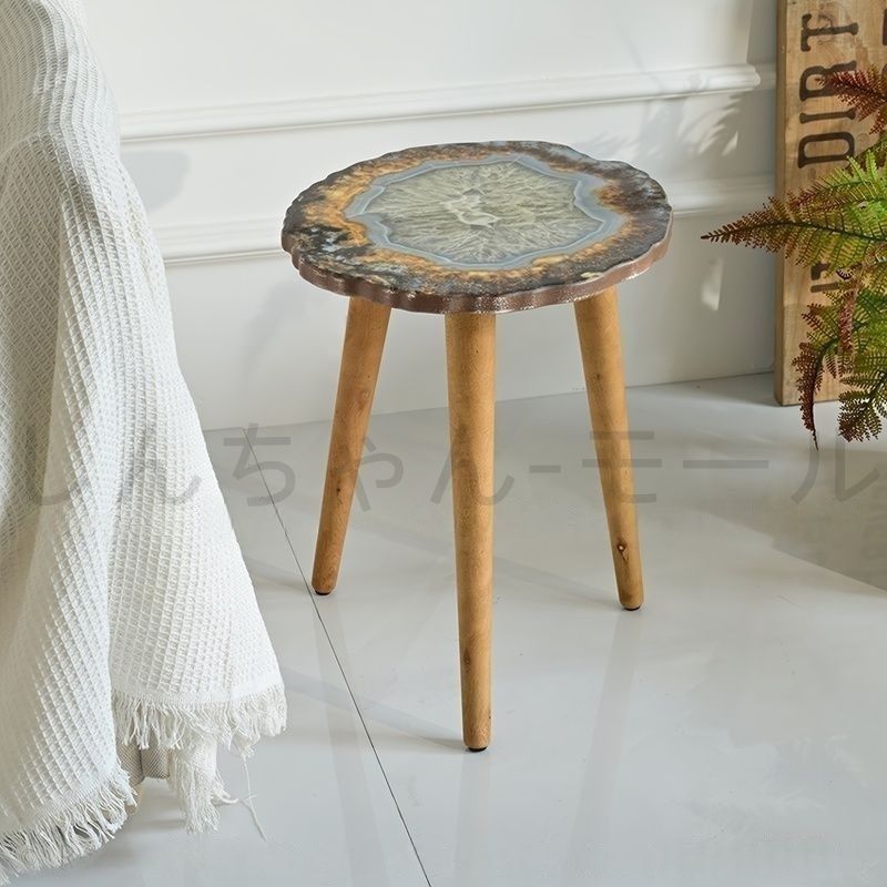 サイドテーブル ジオード風