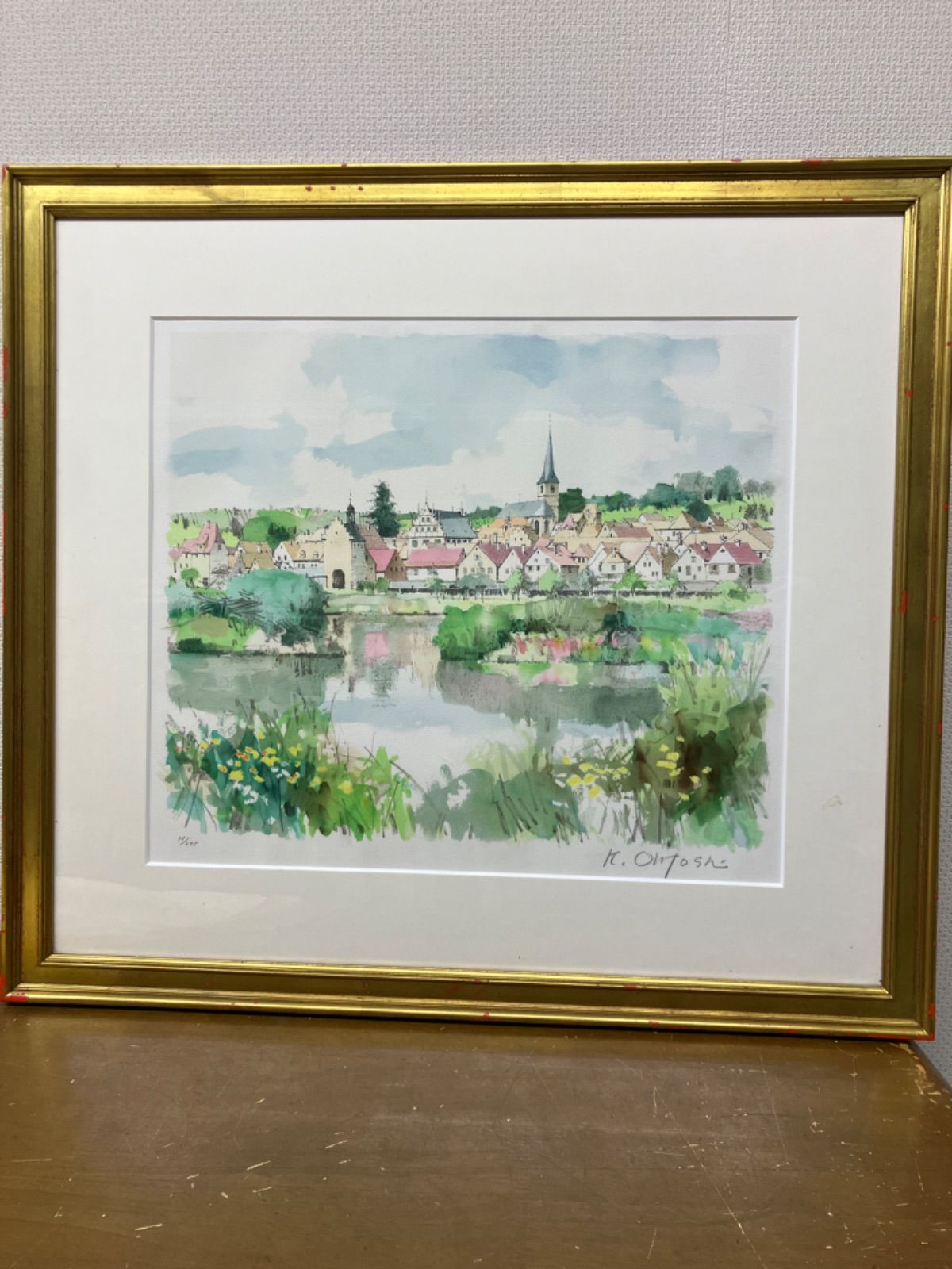 ★良品 静物画 油彩画 額装 金色フレーム付き 日本美術院認定証 ☆良品 静物画 油彩画 額装 金色フレーム付き 日本美術院認定証