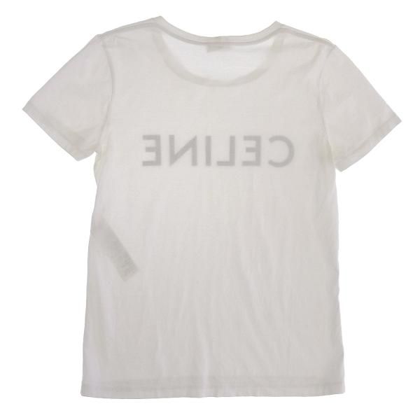 CELINE セリーヌ ロゴ Tシャツ トップス レディース コットン ホワイト 白 XS - メルカリ