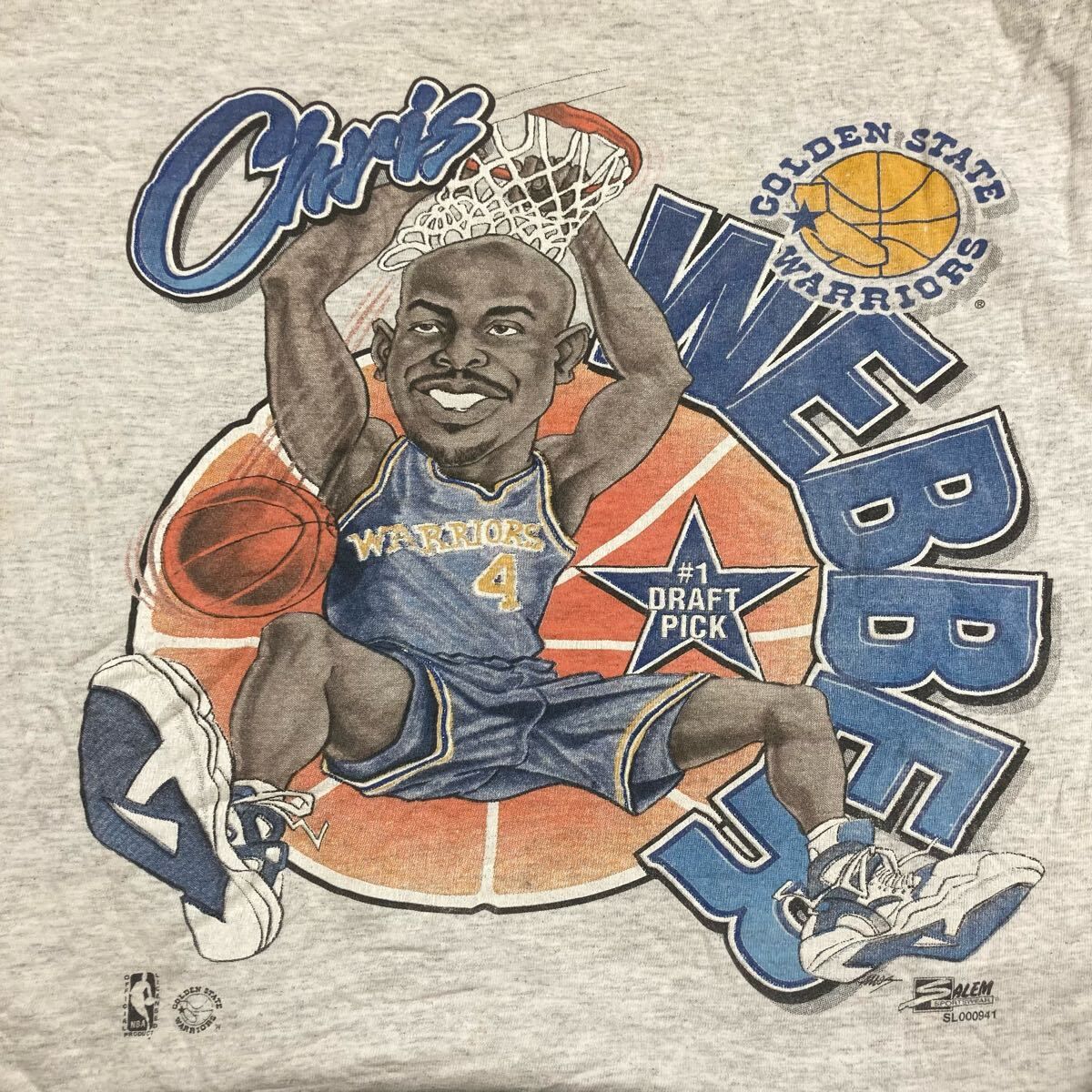 SALEM プリントTシャツ L グレー 90's 90年代 ウォーリアーズ