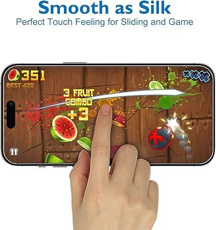 iPhone Mothca アンチグレア Pro対応 Air 人気セール,大人気 Mothca 2枚セット アンチグレア iPhone 15 Pro Max対応 ガラスフィルム+カメラフィルム(2枚) 保護フィルム 強化ガラス サラサラ タッチ感 ゲームフィルム ガイド枠付き 液晶 日本旭硝子製素材 指紋