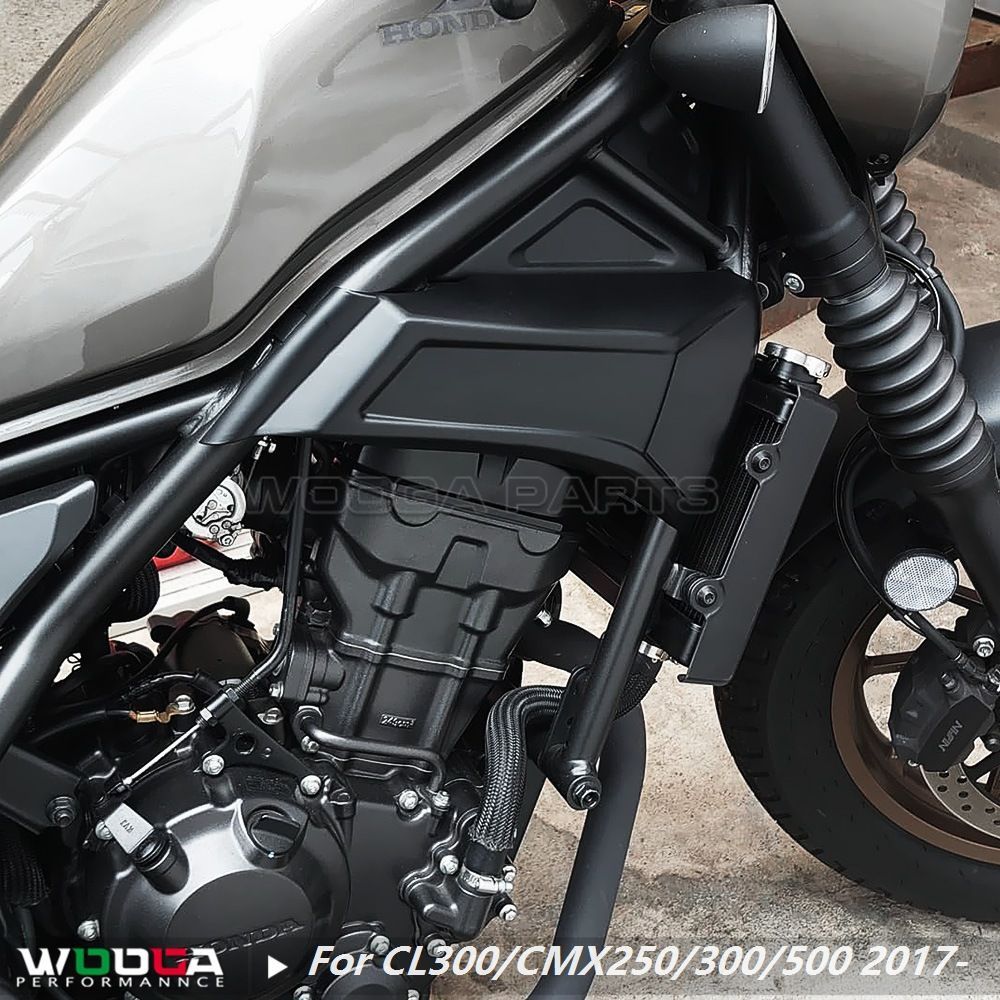 ホンダ レブル CL300 CMX250 300 500 2017-2025 エンジンカバー サイドガード シリンダーヘッド デコレーションパネル マットブラック ABS製 WWW_SUPERTOOLSSHOP_NL