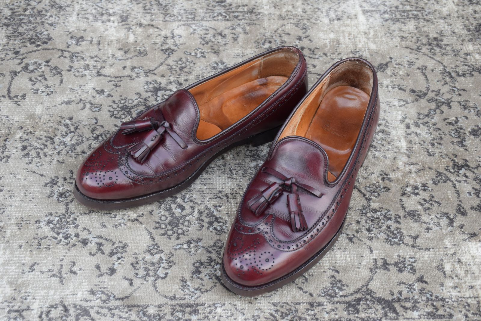 Alden オールデン 553 タッセルローファー ロングウイング アバディーンラスト 赤茶 バーガンディー US8 B|D | 26cm W3371