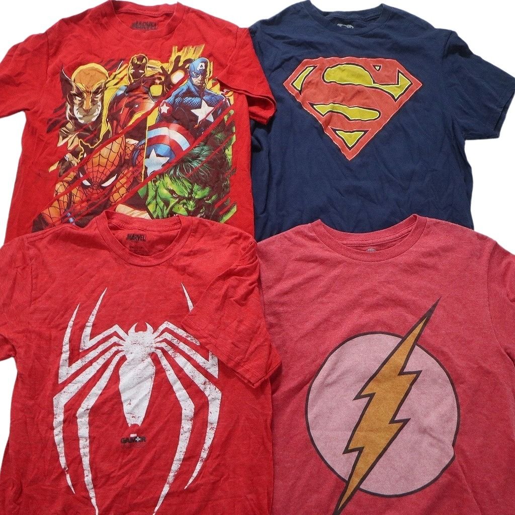 マーベル　DC まとめうり 古着卸 まとめ売り マーベル DCコミック 半袖Tシャツ 16枚セット