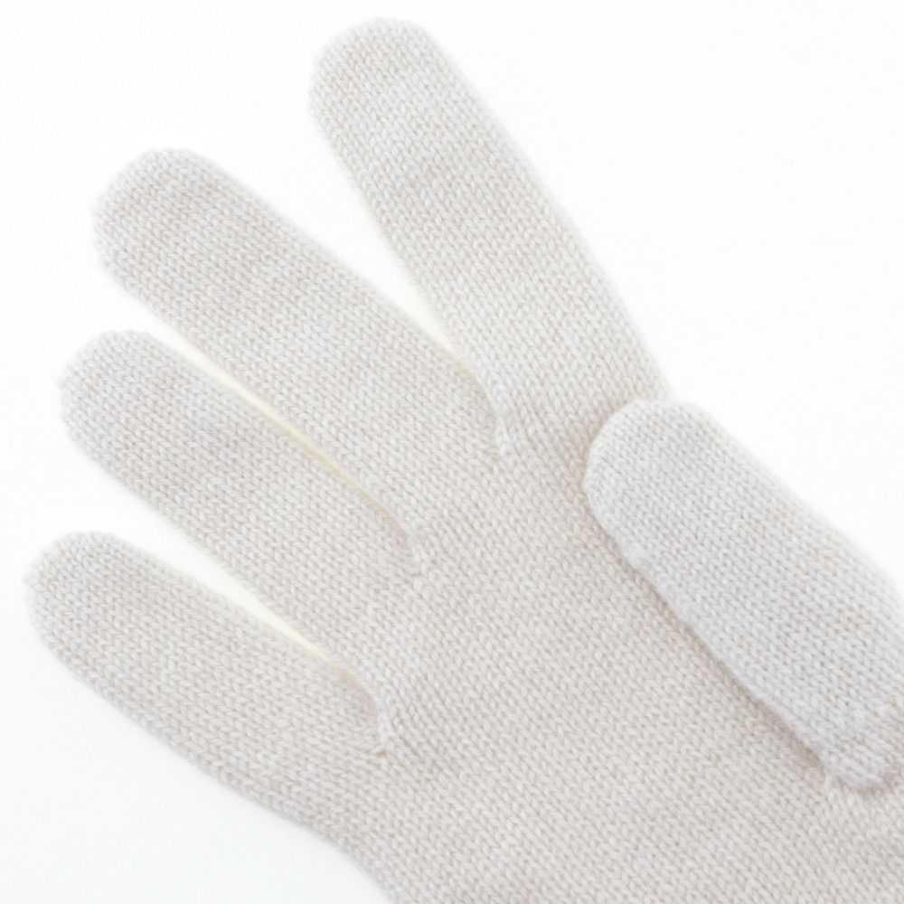 と945未使用保管品 グッチ 手袋 7.5 鹿革 最高級カシミヤ100 G