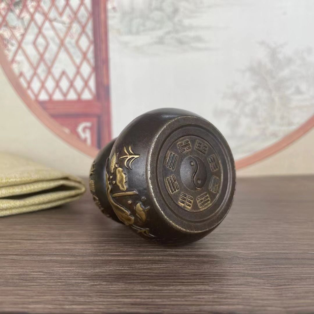 人気商品発売中】瓢箪 オブジェ 置物 ひょうたん 縁起物 合金 家内安全