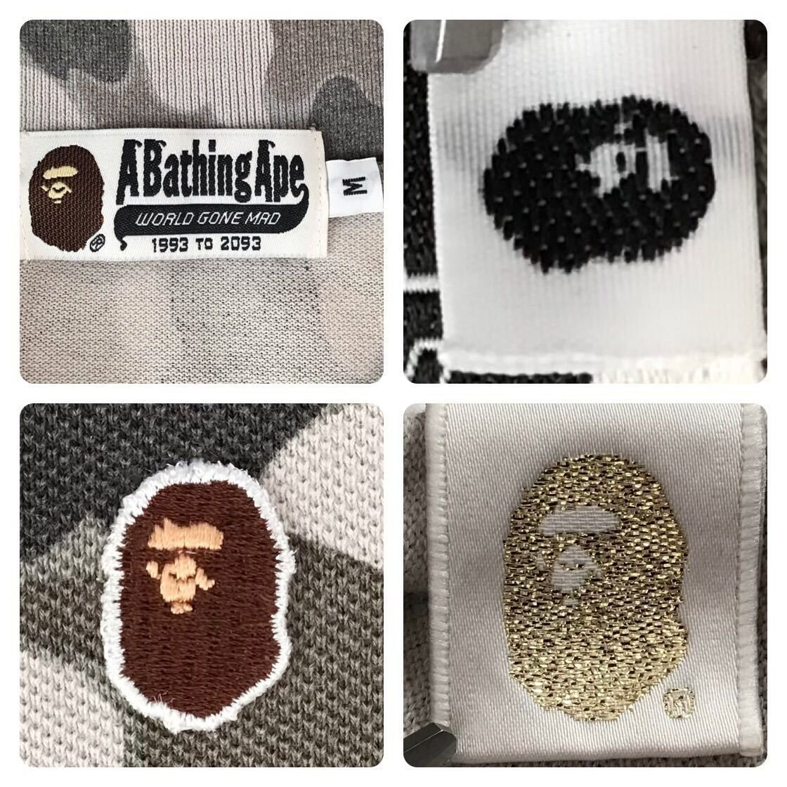BAPE camo ポロシャツ Mサイズ グレー a bathing ape エイプ ベイプ ア
