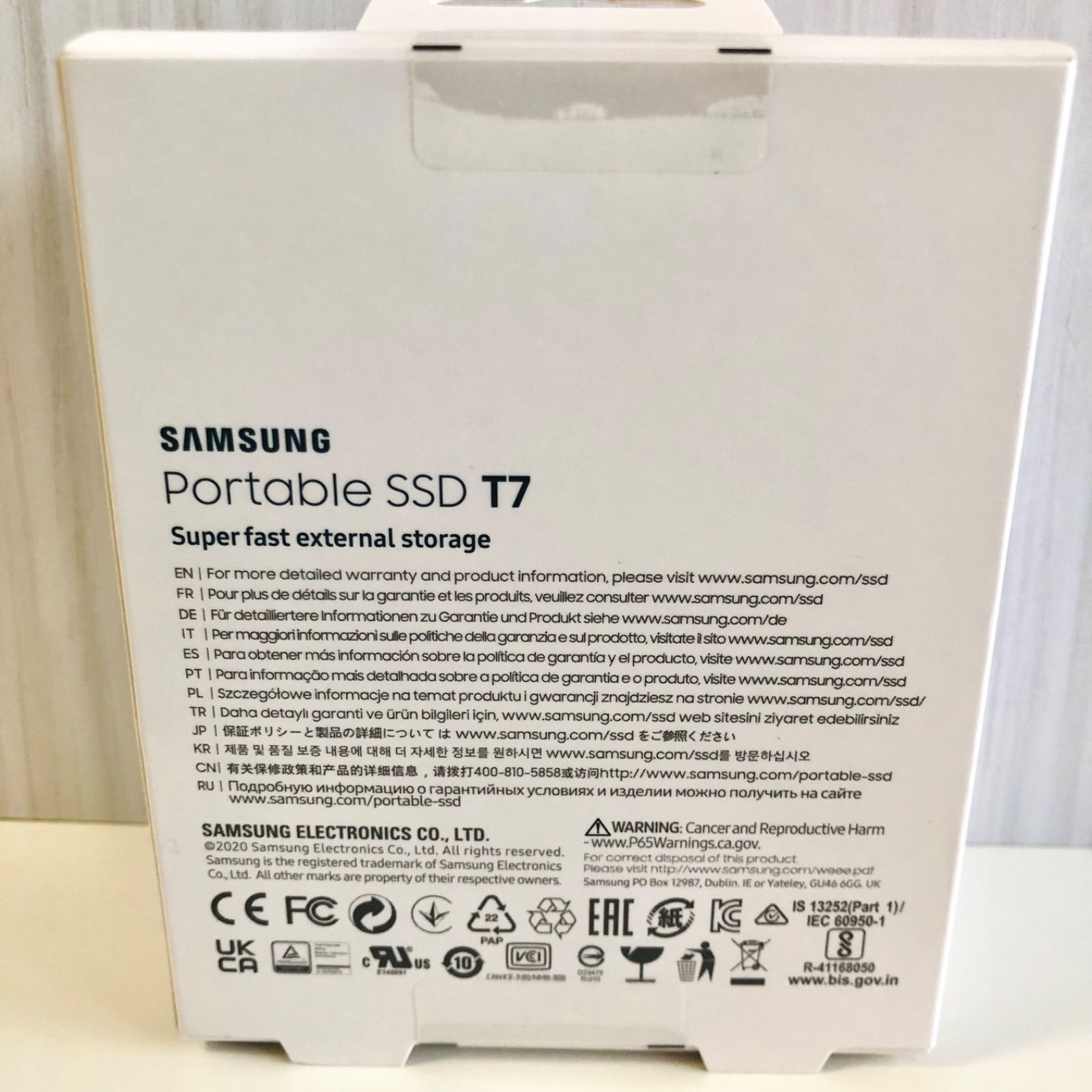 新品・正規品】サムスン SSD 2TB T7 SAMSUNG ポータブル - ブライト