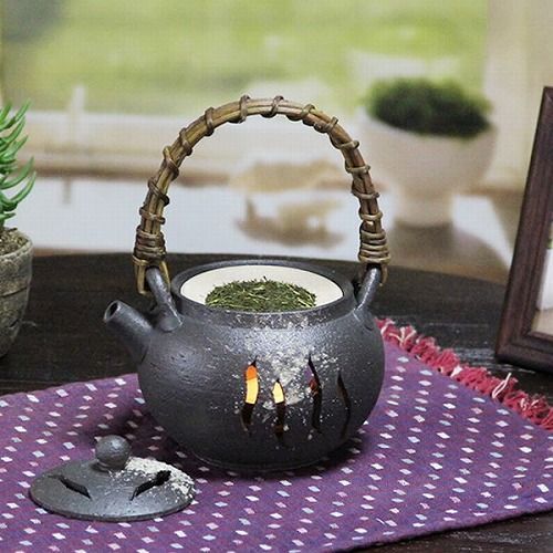 信楽焼 茶香炉 香炉 お茶 陶器 やきもの 癒し キャンドルライト インテリア しがらき アロマポット土瓶型茶香炉 ty-0003