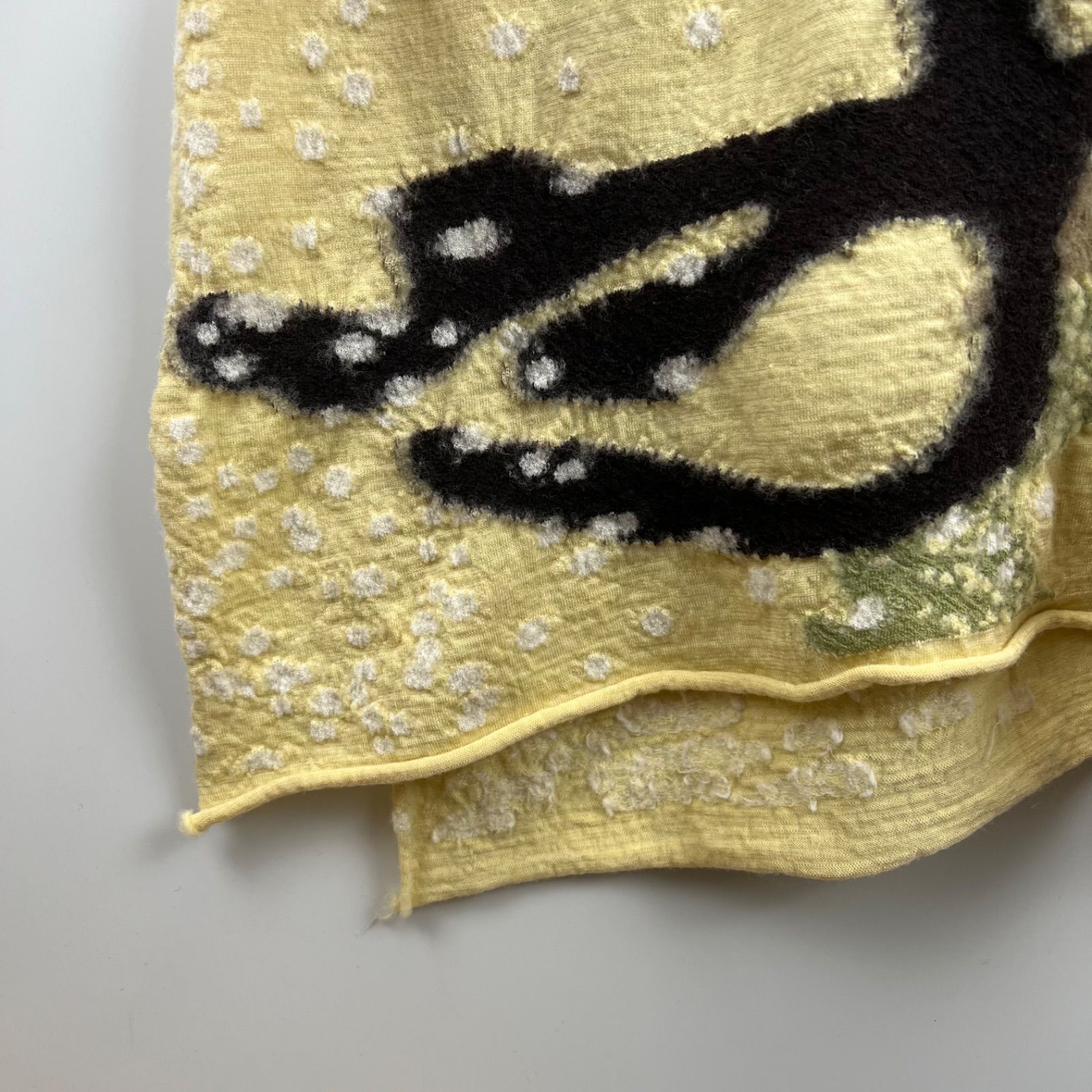  KAPITAL archive fulled carpet big wool stole キャピタル 大判 縮絨ウール ストール マフラー 木々柄 名作 岡山 kountry カントリー ストール 小物