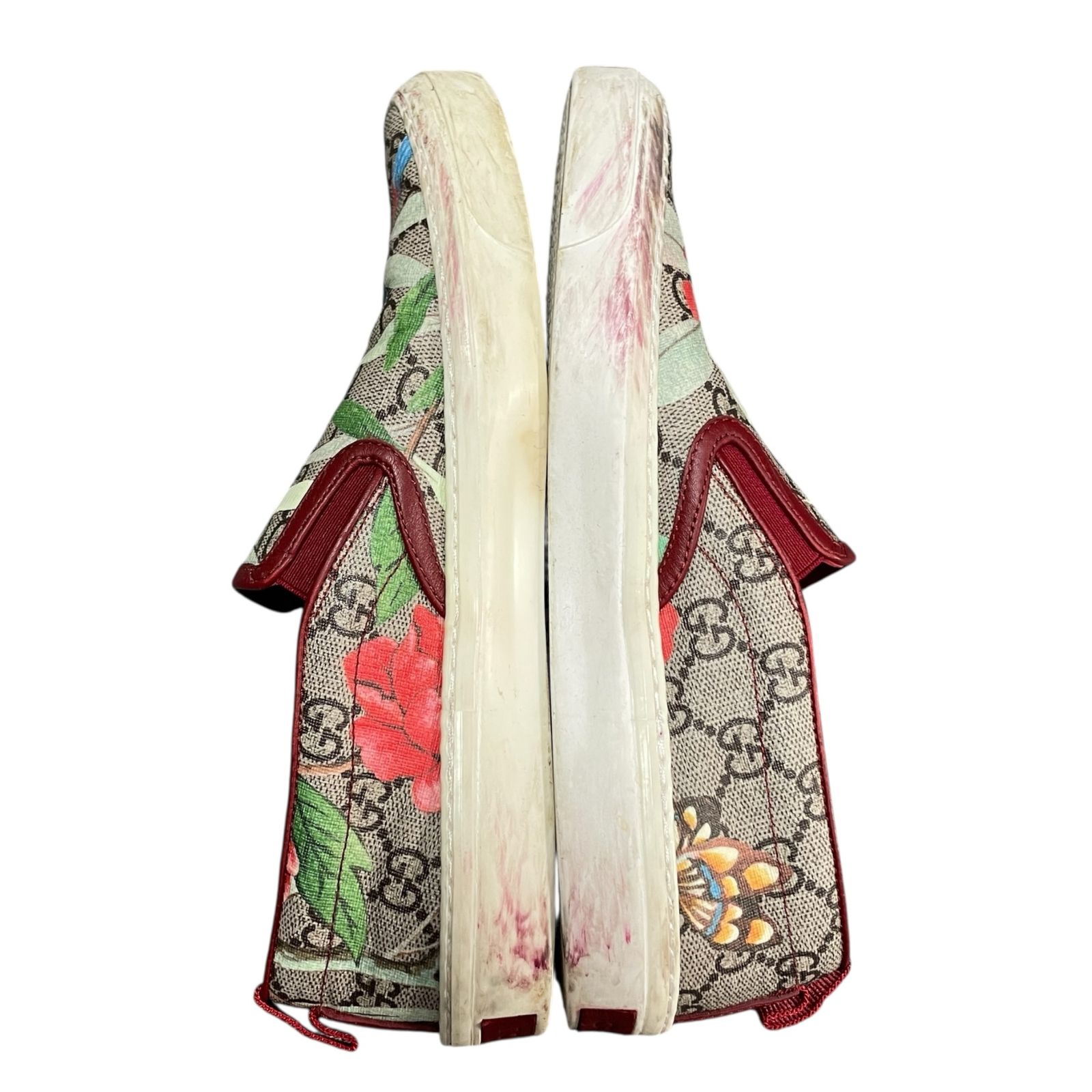 GUCCI GGキャンバス ◇中古品◇ GUCCI グッチ GGキャンバス ティアン柄 レザー