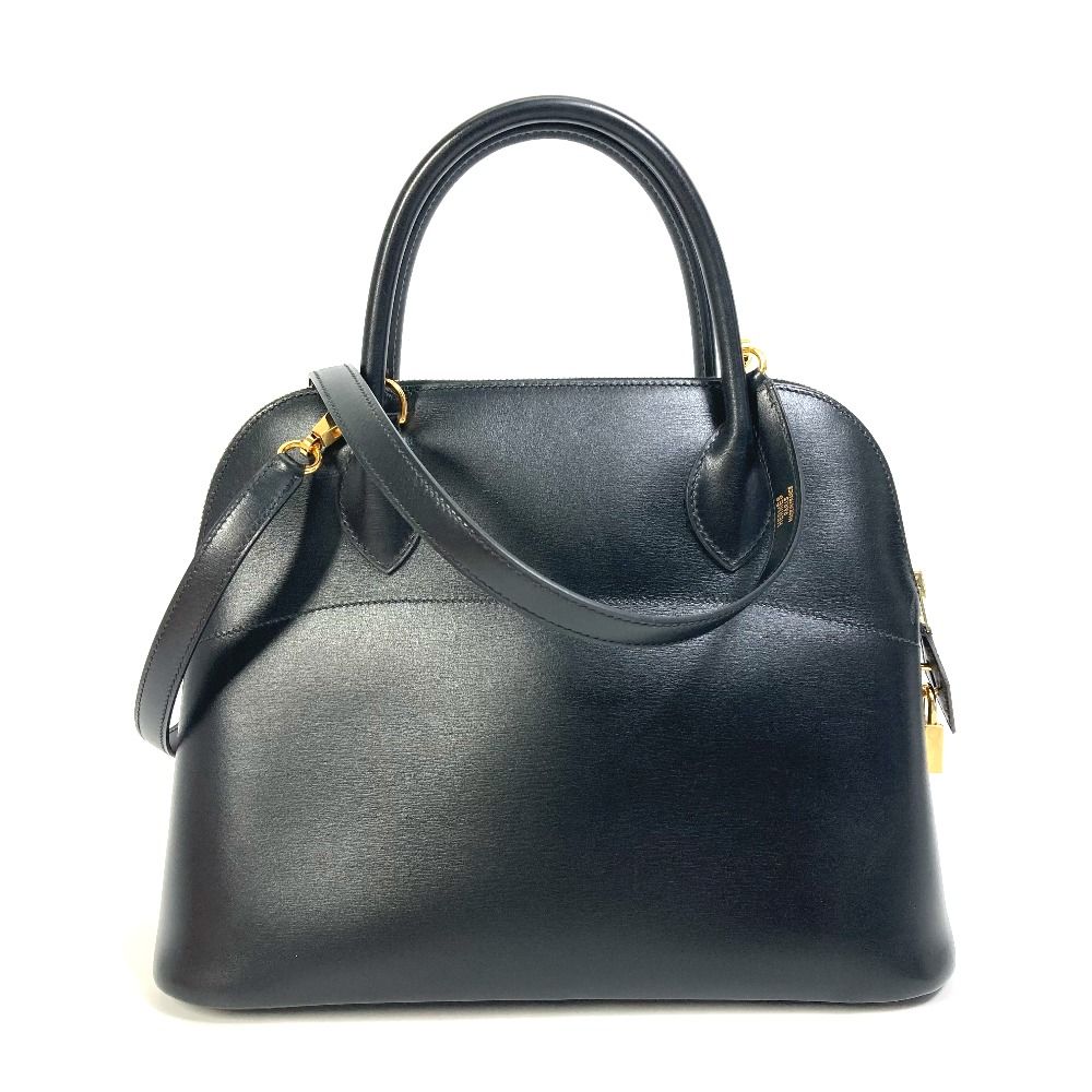 エルメス ボリード31 2WAY ハンドバッグ ボックスカーフ F□刻