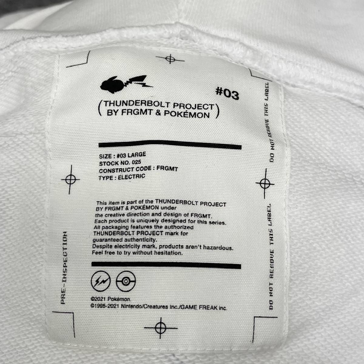 THUNDERBOLT PROJECT BY FRGMT BP ZIP HOODIE ポケモン コラボ 