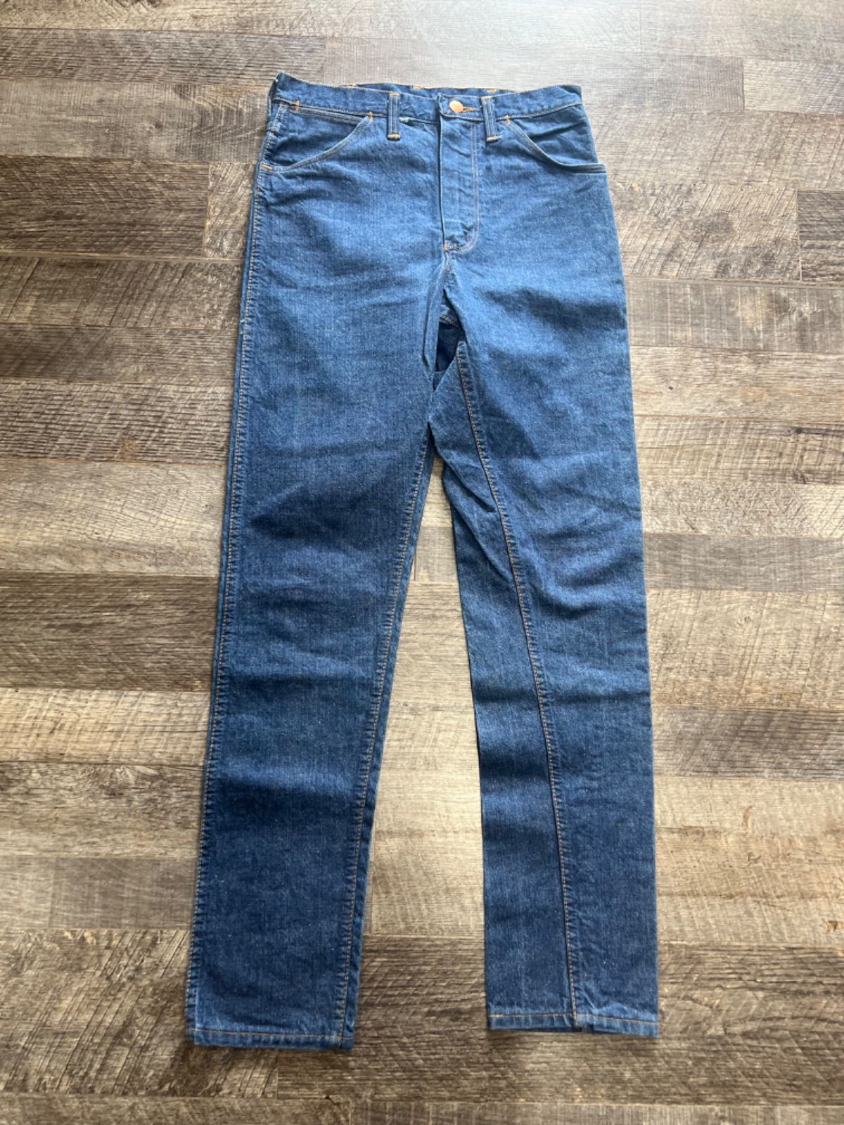 超希少 Wrangler ラングラー デニム パンツ 12mwz 60s 70s Wrangler 12MWZ (60's-70's)Slim Tapered Denim PantsIndigo