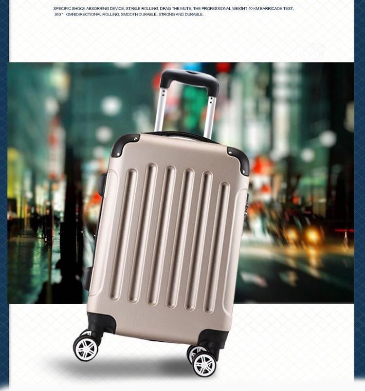 スーツケース 超軽量 360度回転TSAロック搭載 S 1-3泊42L ホワイト