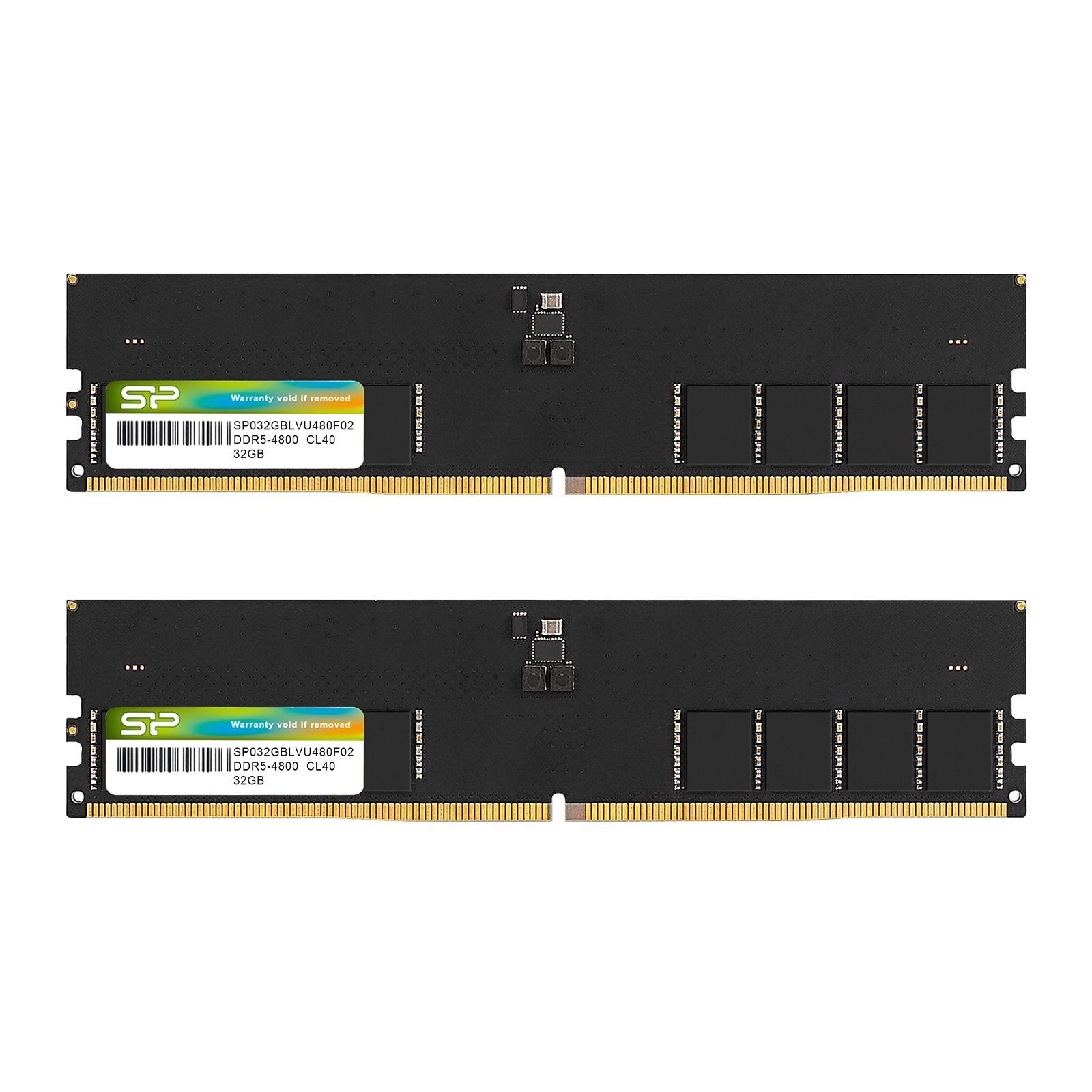 32GBx2枚_DDR5-4800(Standard) シリコンパワー DDR5 64GB (2x32GB) 4800MHz (PC5-38400)  288ピン CL40 1.1V UDIMM Non-ECC デスクトップ RAM コンピューター メモリ SP