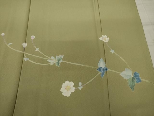平和屋着物○京加賀糸目友禅作家 山崎巌 色留袖 舞花文 正絹