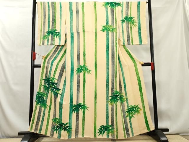 平和屋着物□訪問着 作家物 手描き 笹竹文 正絹 逸品 未使用
