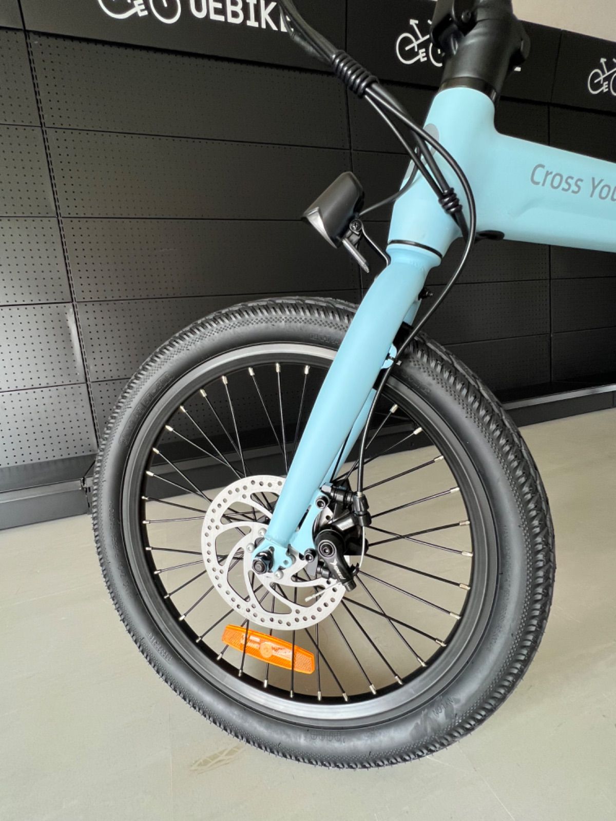 電動アシスト自転車20インチ折り畳み電動アシスト自転車ADO EBIKE Lite ブルー