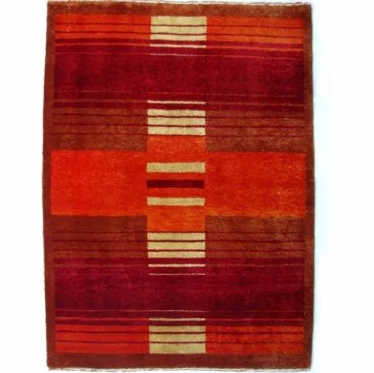 ペルシャ ギャッベラグ 本物 手織り絨毯 ペルシャ絨毯 ギャベ ロリバフ