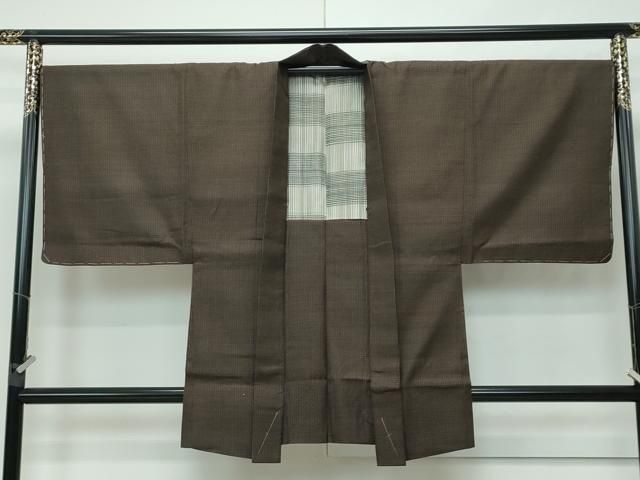 平和屋本店■極上　男性　国指定重要無形文化財　本場久米島紬　手織　アンサンブル　逸品　CZAA2789s5 平和屋本店□極上 男性 国指定重要無形文化財 本場久米島紬 手織