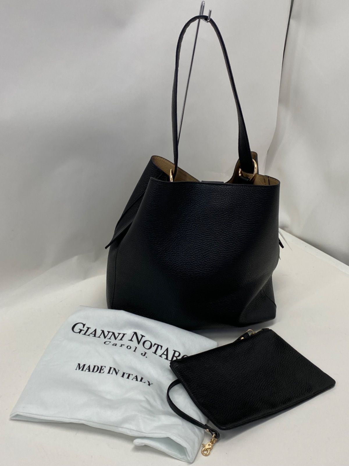 【GIANNI NOTARO/ジャノニノターロ】 ミニポーチ付きトートバッグ GIANNI NOTARO/ジャノニノターロ】 ミニポーチ付きトートバッグ