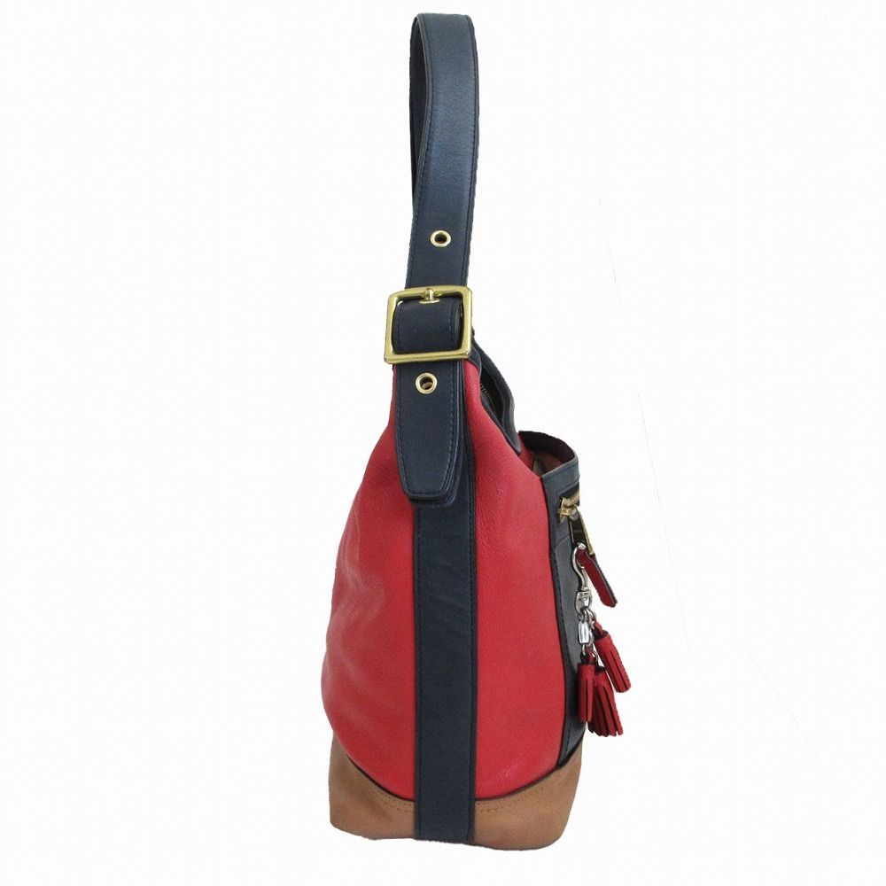COACH コーチ レザーバイカラーリュック COACH コーチ レザーショルダーバッグ 19995 バイカラー レッド
