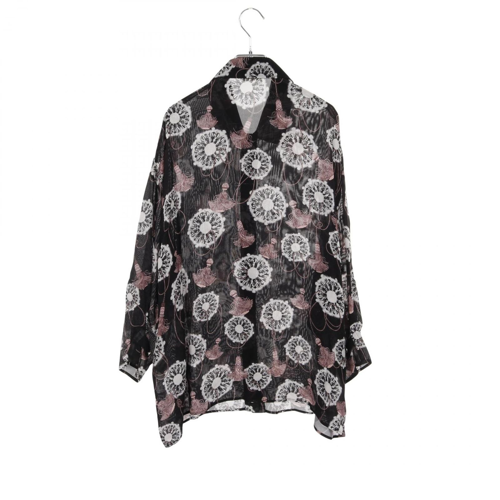 エルメス HERMES シルク シャツ レディース C