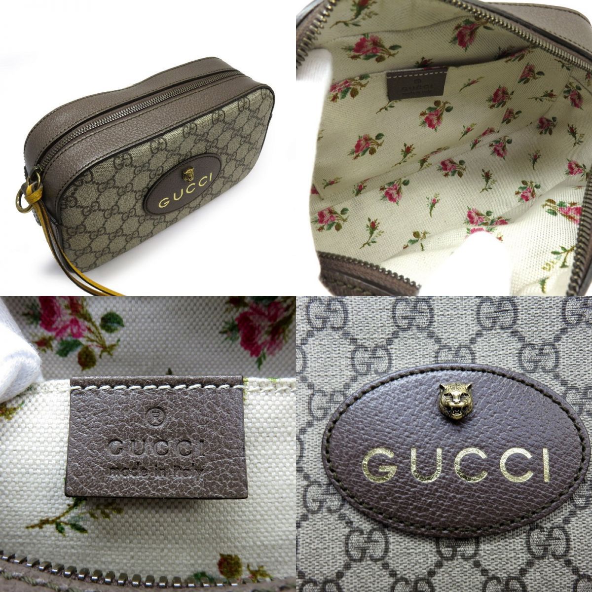 GUCCI グッチ GGスプリーム ネオヴィンテージ ショルダーバッグ 476466 タイガーヘッド メッセンジャーバッグ - メルカリ