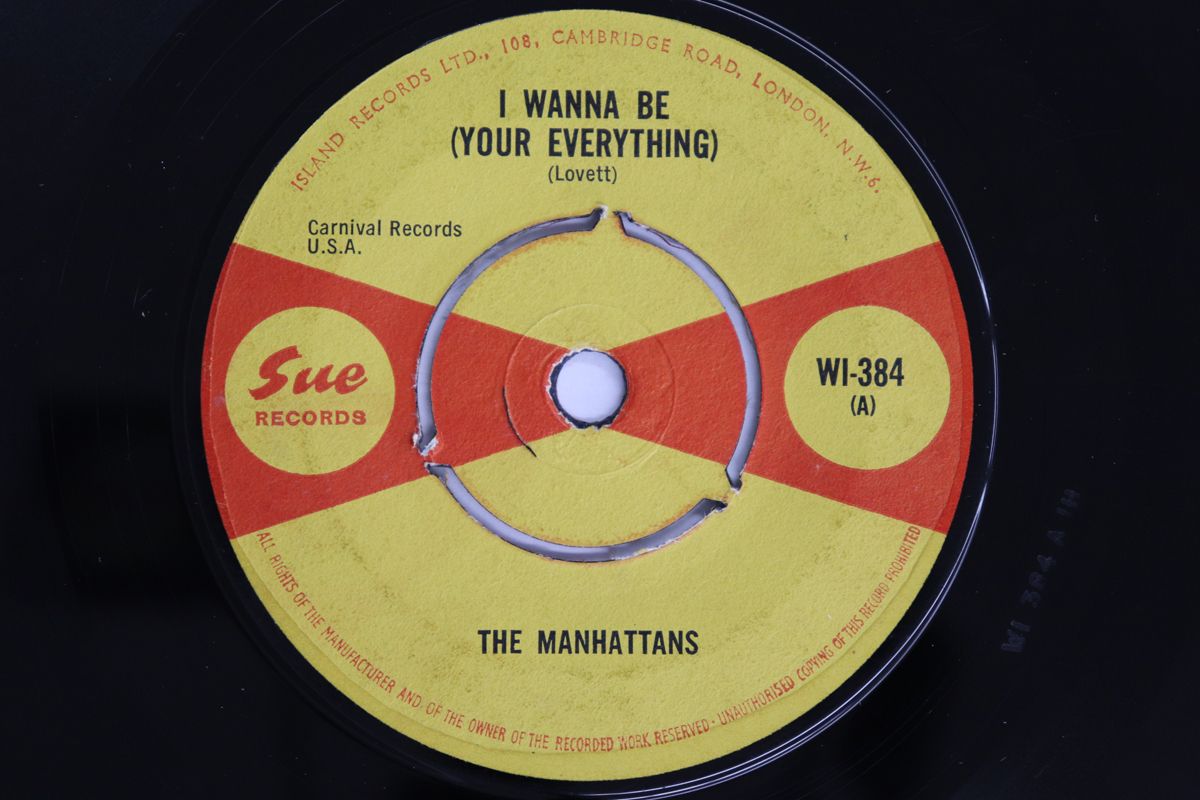 英7” Manhattans I Wanna Be (Your Everything) WI384 Sue Records /00080