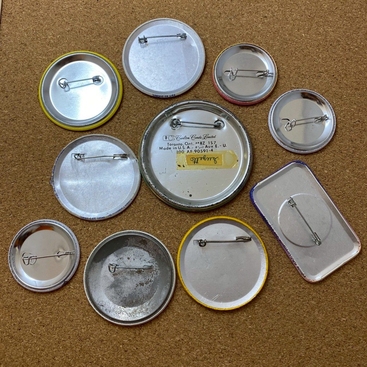 塩*利様 60s 〜 80s まとめ売り 10枚 vintage ビンテージ バ 缶バッジ 10個 セット まとめ売り 古着 ビンテージ