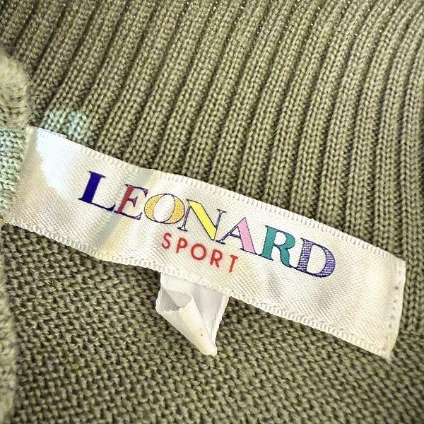 美品　レオナール LEONARE ニット　長袖セーター　ハイネック wxc レオナールスポーツ LEONARD SPORT ニット・セーター 42