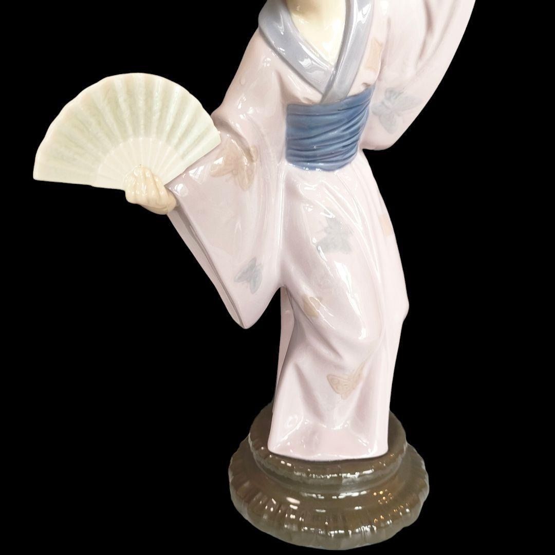 LLADRO - リヤドロ LLADRO 踊り子 着物 扇子 和装 舞い 陶器 芸者 人形 美品 リヤドロ LLADRO 踊り子 着物 扇子 和装 舞い 陶器 芸者 人形 美
