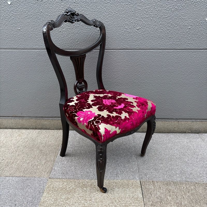 英国 アンティーク ヴィクトリアンスタイル 猫脚 チェア② サロン