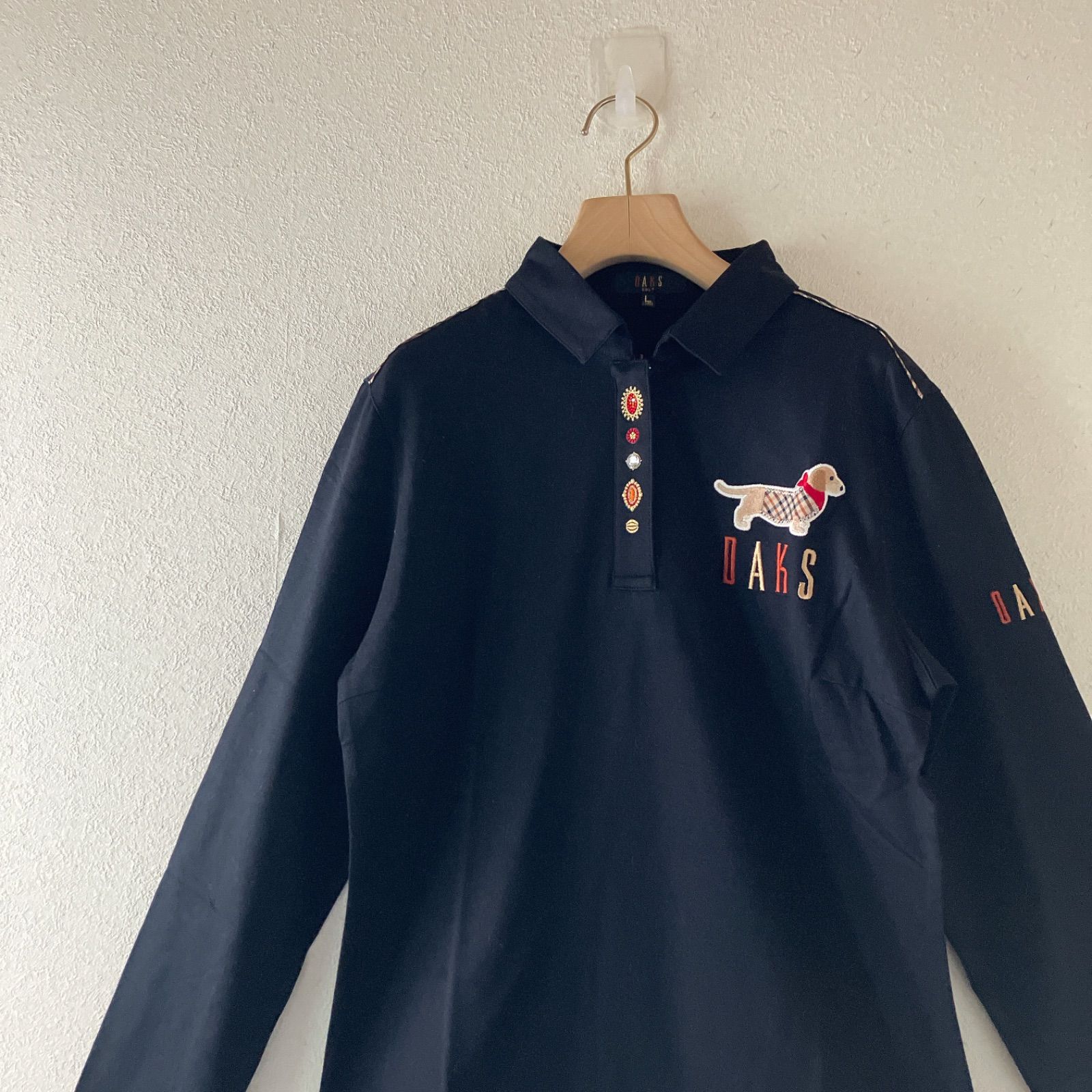 DAKS-GOLF ダックスゴルフ ダックスフント柄 犬 ドッグ dog 刺繍 ロゴ