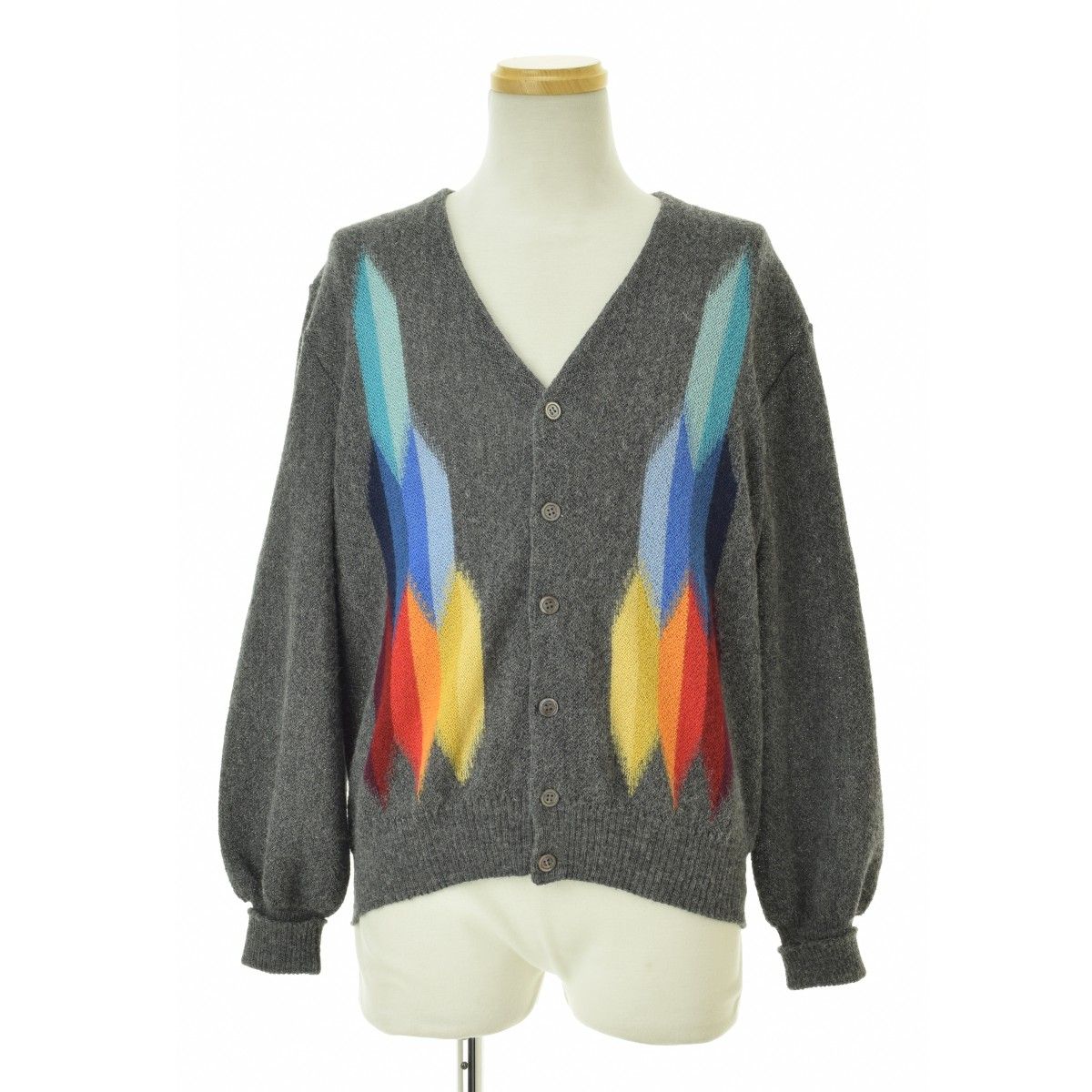 【ANATOMICA】LEMMERMAYER 2PLY CARDIGAN DIAMONDS長袖カーディガン