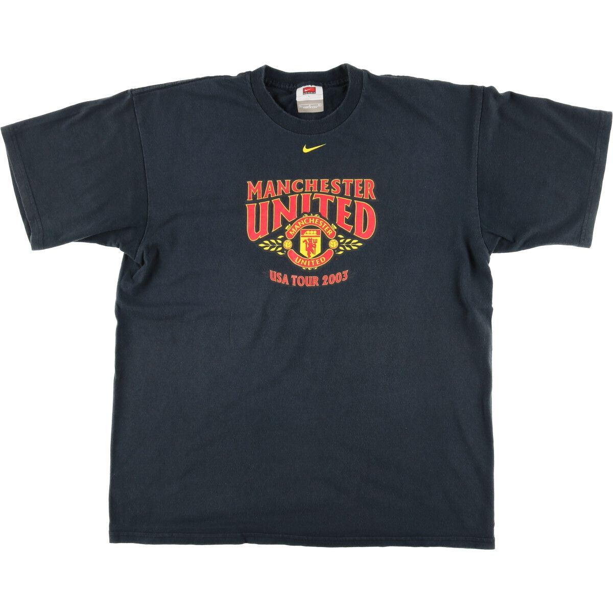 古着 00年代 ナイキ NIKE マンチェスターユナイテッドFC スポーツプリントTシャツ USA製 メンズL/eaa445632