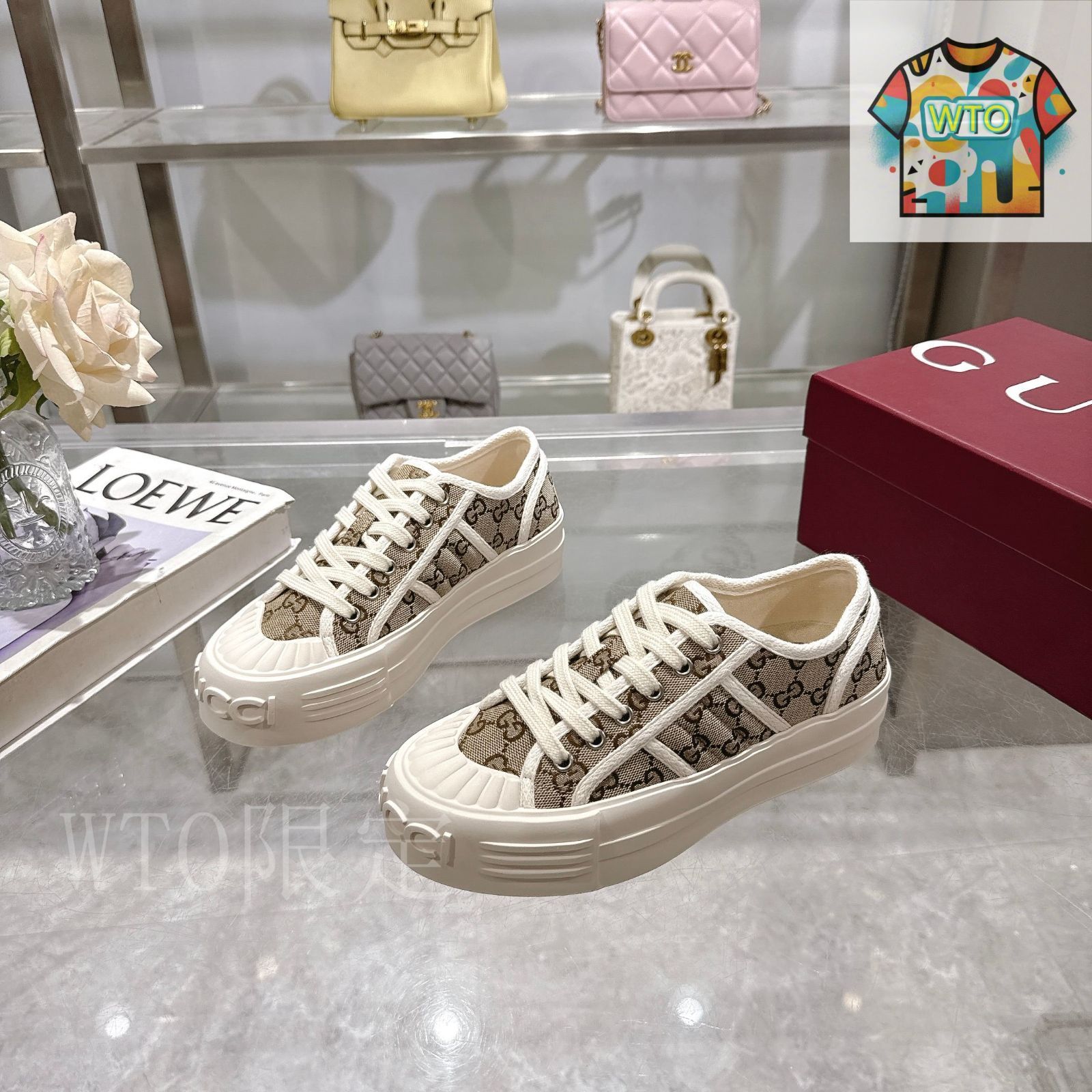 Gucciグッチ 厚底レディーススニーカー01-SC78 - メルカリ