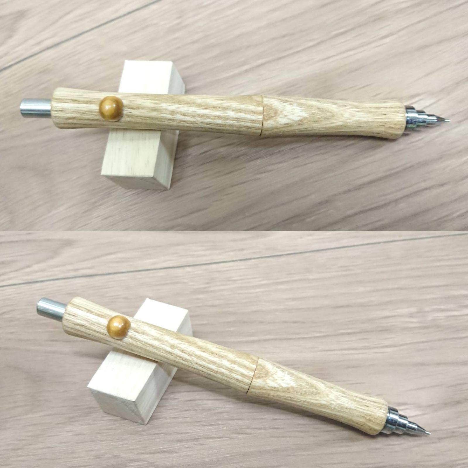 木軸シャープペンシル PG-オーク T-１Ｃ（ホワイトオーク）□製図用 