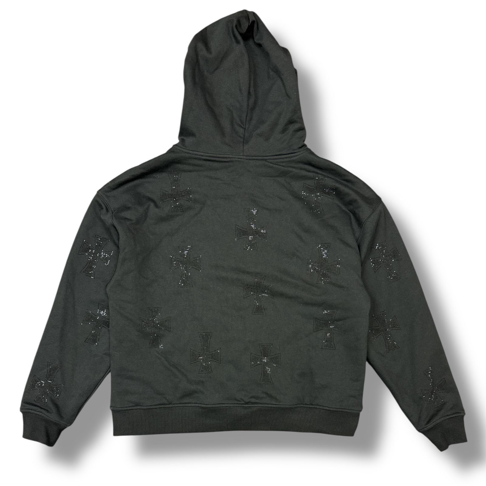 参考上代27500円 UNKNOWN LONDON CROSS REVERSIBLE ZIP HOODIE クロス 