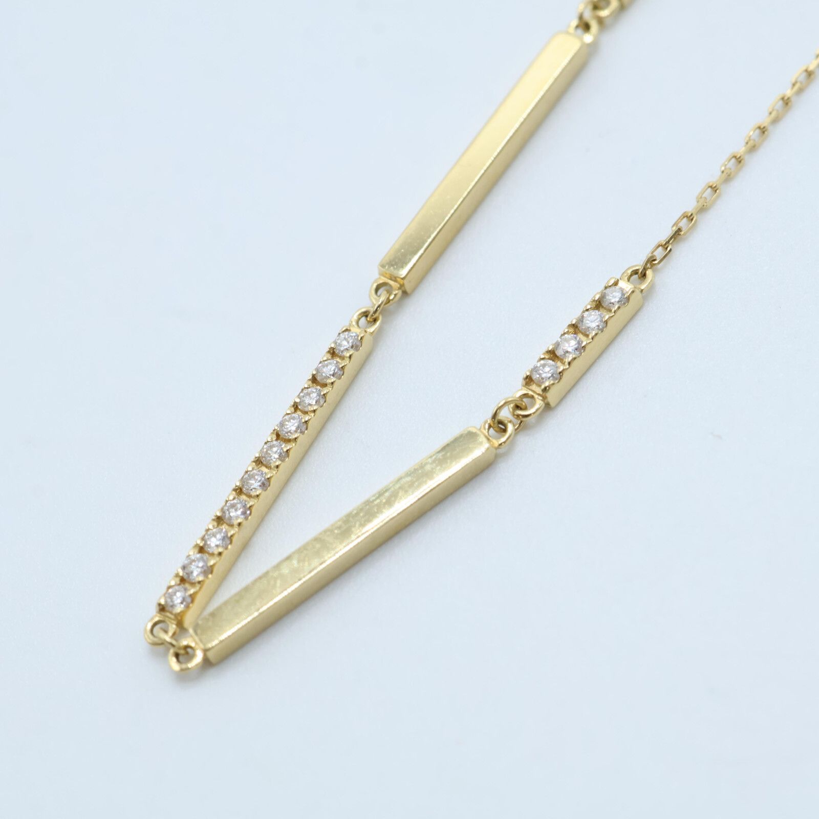 AHKAH アーカー 【美品】Au750 D0.10 ダイヤモンド バー - メルカリ 