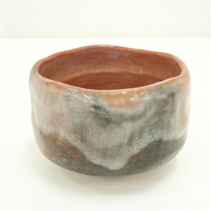 檜垣崇楽造 赤茶碗 銘 呑湖 大徳寺 小林太玄書付 共箱 茶道 抹茶 おしゃれ 抹茶茶碗 抹茶碗 和食器 レトロ 茶器 骨董 茶わん 茶会 茶の湯