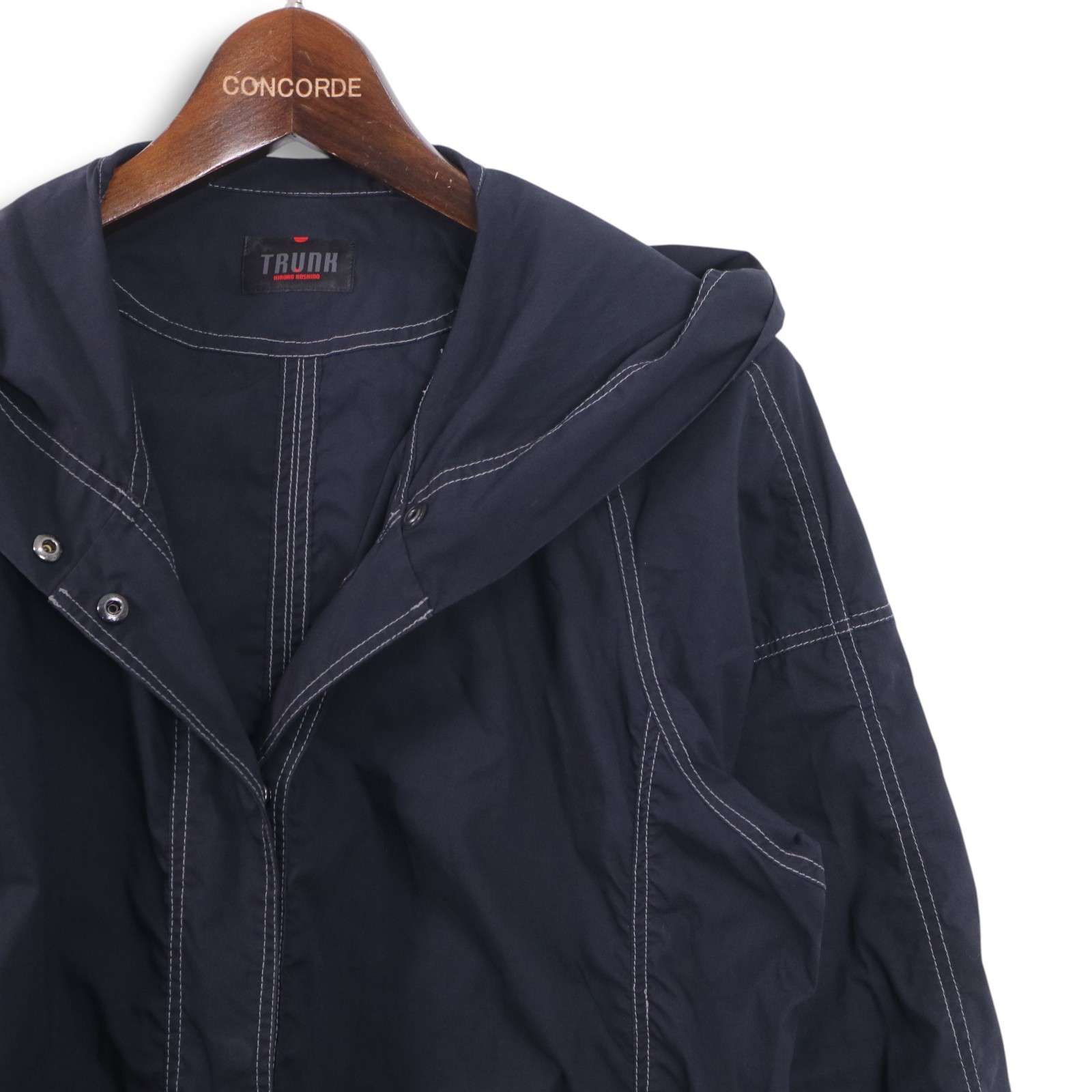 美品】 TRUNK ヒロココシノ ファー ブルゾン 総柄 M ブラウン 日本製